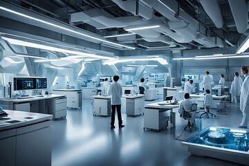 Obraz premium future laboratorium for research