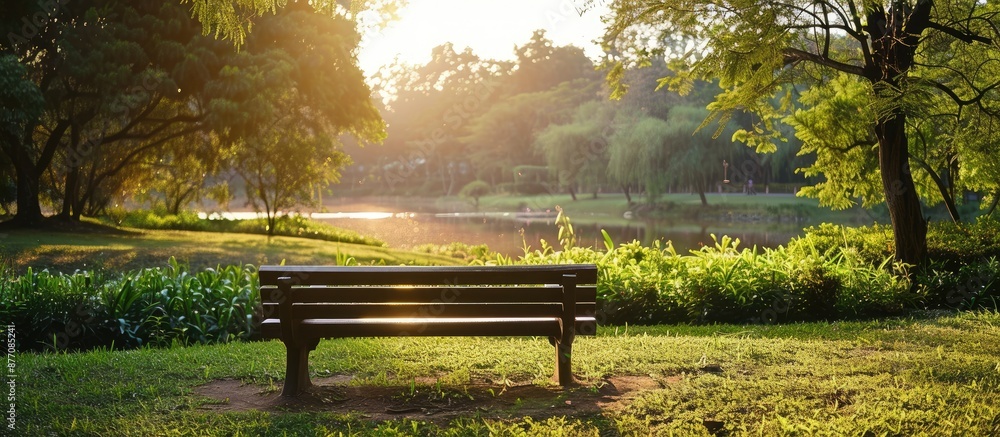 Poster Peaceful setting with ample copy space image.