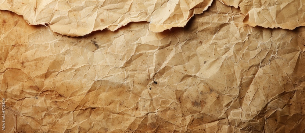 Poster Brown vintage paper with a grungy texture, providing a background with an empty space for text or images.