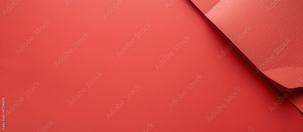 Poster background in a light red pastel paper color with copy space image.