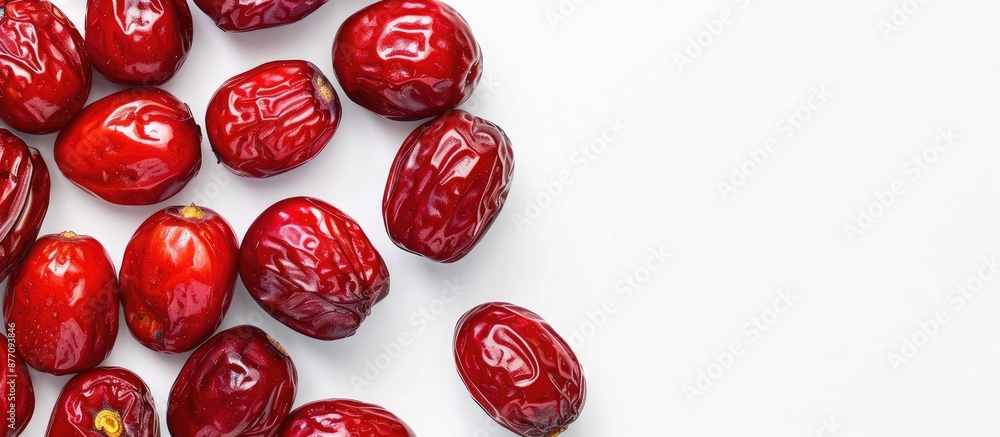 Aufkleber chinese date or jujube on white background with copy space image.