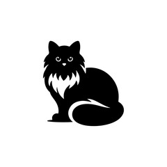 cat shilloute vector eps 