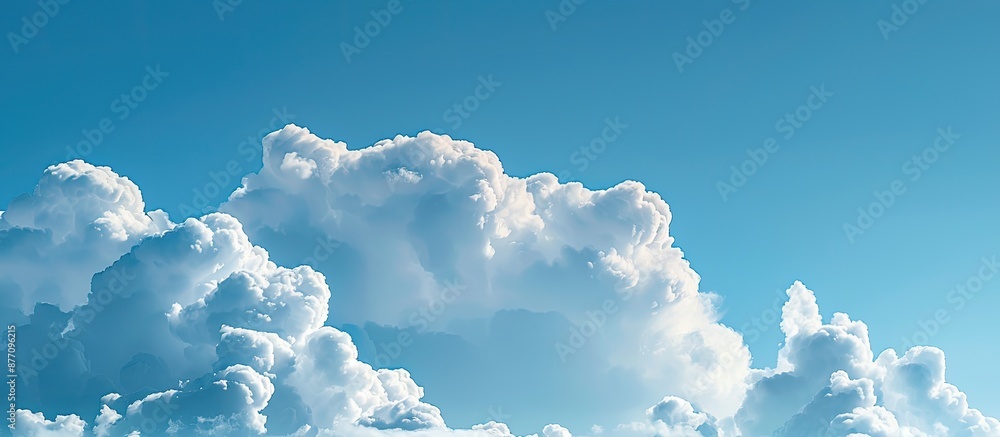 Aufkleber soft-focused white clouds against a blue sky background with room for a copy space image.