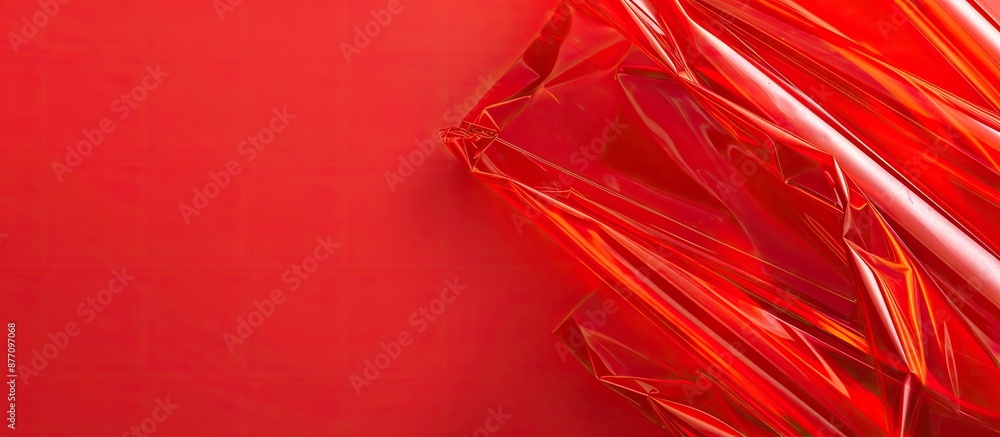 Aufkleber red plastic background with copy space image.