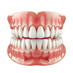 Obraz premium Model of human ideal white teeth and gums