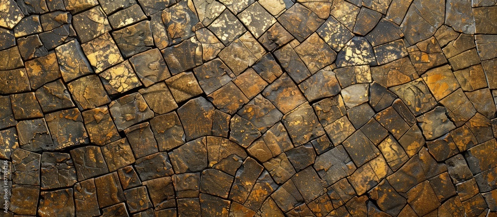 Leinwandbilder aesthetic mosaic texture with or without patterns, ideal for design, advertising, and art with an el