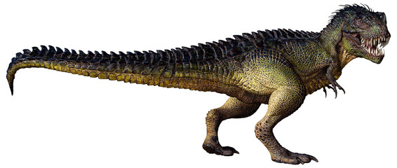 3D Rendering Fantasy Dinosaur on White © photosvac