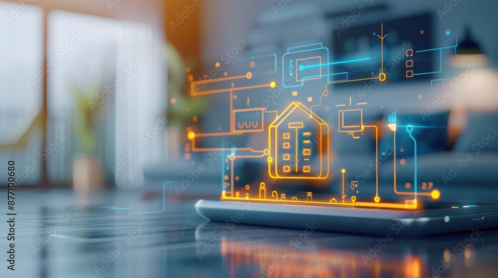 Poster smart thermostat learning user preferences, adaptive and intelligent.