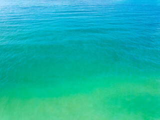 Top view Tropical sea beach seascape,Waves texture background,Summer sea waves nature background