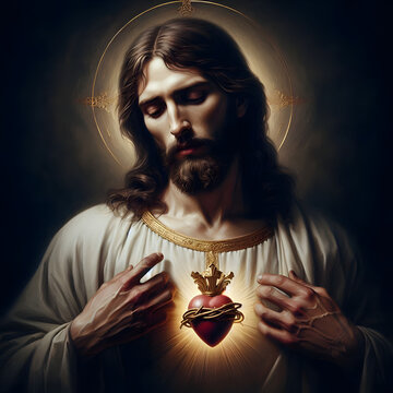 Jesus with Scared Heart