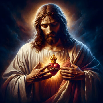 Jesus with Scared Heart