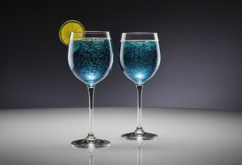 Fototapeta premium Impress Your Guests with These Stunning Champagne Flutes and Cocktail Glasses