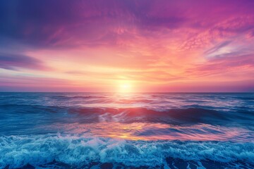 Serene Sunset Over the Ocean