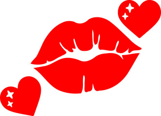 Love Kiss Pout Vector Graphic Design
