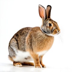 rabbit on white background, animal rabbit isolated on white