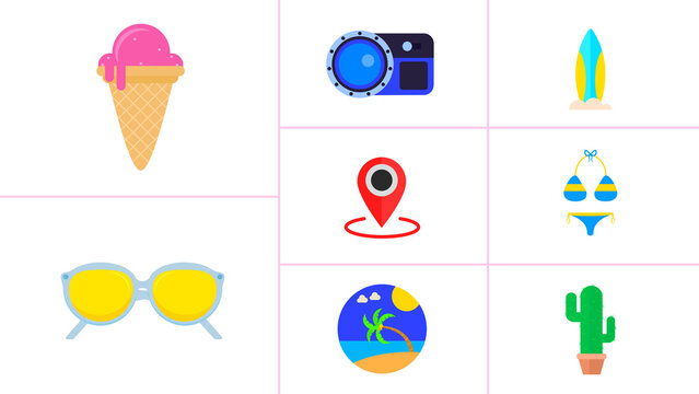 Summer Travel Icons