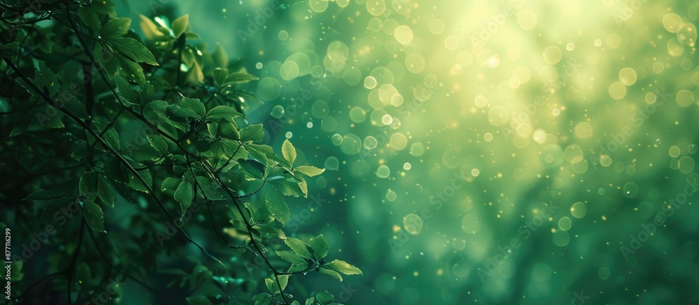 Poster Nature-themed abstract and background with copy space image.