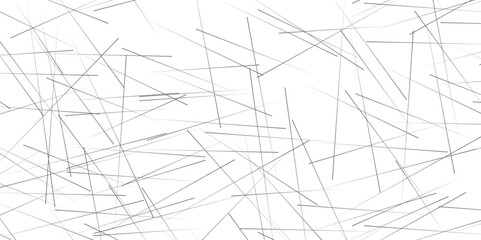 Trendy random diagonal lines image. Random chaotic lines. Abstract geometric pattern. image idea. Abstract white background with gray lines