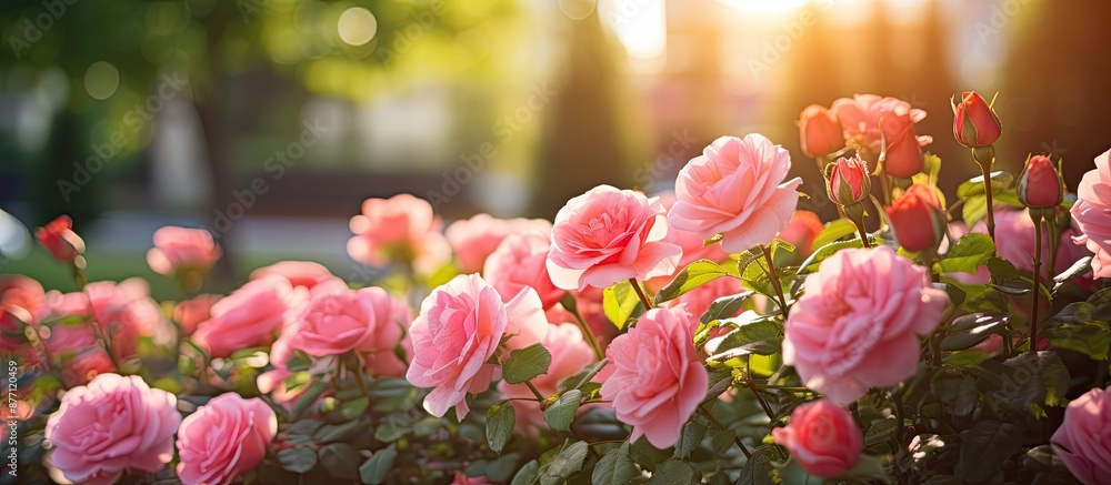 Poster a variety of roses in the garden, park, and a bouquet offer a range of options for designing with a 