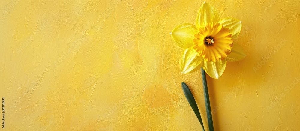 Aufkleber daffodil displayed against a simple backdrop, perfect for adding your own elements with the copy spa