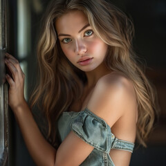 Fototapeta premium A beautiful woman posing for the camera