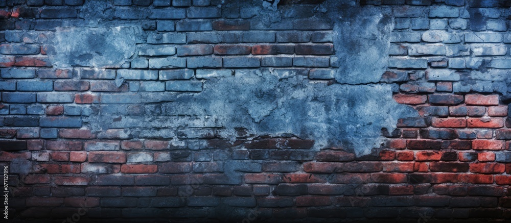 Aufkleber grunge background with dark brick wall texture and copy space image.