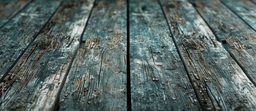 Poster A weathered floor with a distressed appearance, suitable for a copy space image.