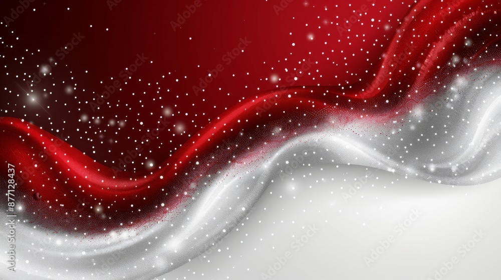 Poster abstract technology design featuring geometric shapes with glowing particle realistic graphic shapes