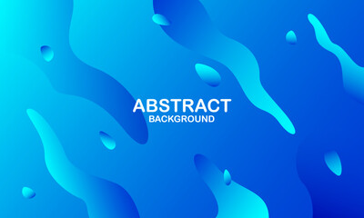 Abstarct blue splash background. Fluid wavy shapes. Vector illustration