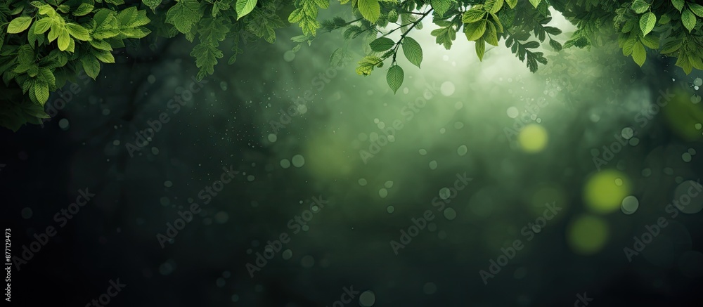 Poster nature-themed abstract background with ample copy space image.