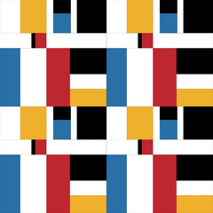 Web Pattern .Dutch mosaic or checkered banner or card