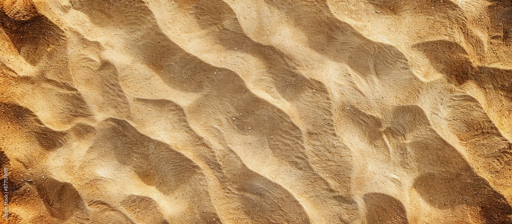 Aufkleber top view of a sandy texture with ample copy space image.