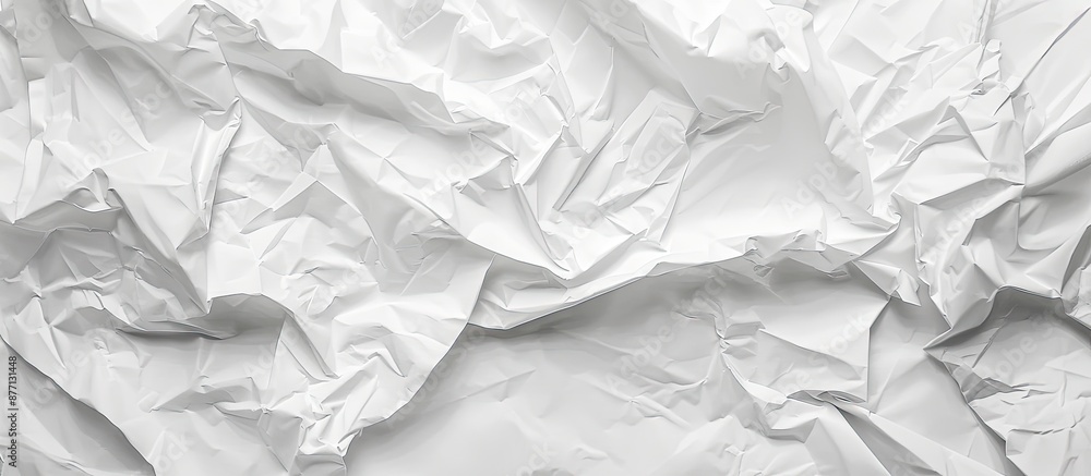 Aufkleber texture of wrinkled white paper ideal for background with copy space image.