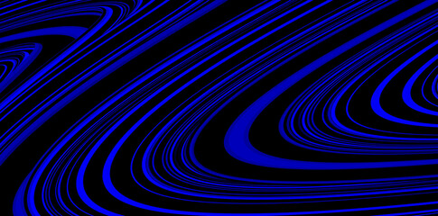 Fototapeta premium Illustration of Blue Color Wavy Line Geometric Abstract