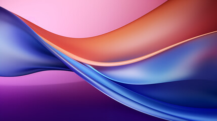 Obraz premium Colorful Abstract Gradient Waves
