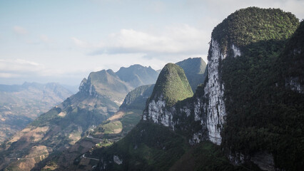 The landscape of Ha Giang Province in Northern Vietnam