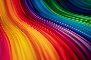 Obraz premium Colorful abstract background with smooth curves in the colors of the rainbow