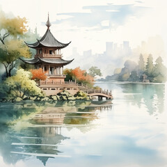 Fototapeta premium pavilion in the park