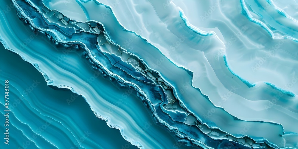 Poster vivid cobalt turquoise patterns blend to form a rich textured background. concept textured backgroun
