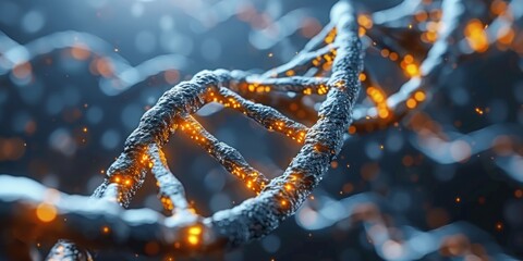 Nature-Inspired Microscopic DNA and Cell Structures in Stunning Art