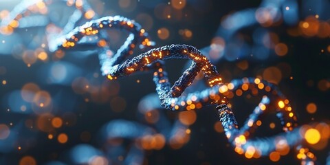 Nature-Inspired Microscopic DNA and Cell Structures in Stunning Art