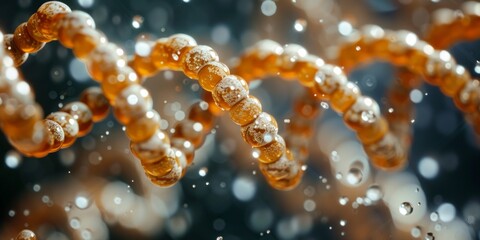 Nature-Inspired Microscopic DNA and Cell Structures in Stunning Art