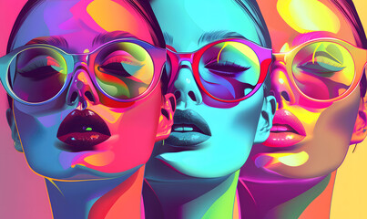 Fototapeta premium technology-themed beauty graphic concept