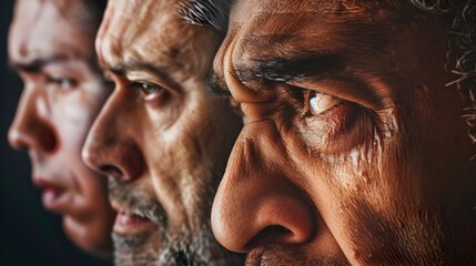 Weathered Face of Wisdom and Life's Journey