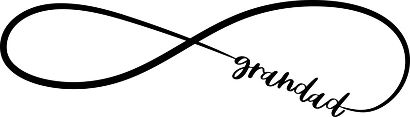 Obraz premium Grandad Infinity Symbol