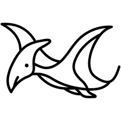 Pteranodon Lineart © Kiseki