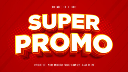 Super promo editable text effect, sales text style