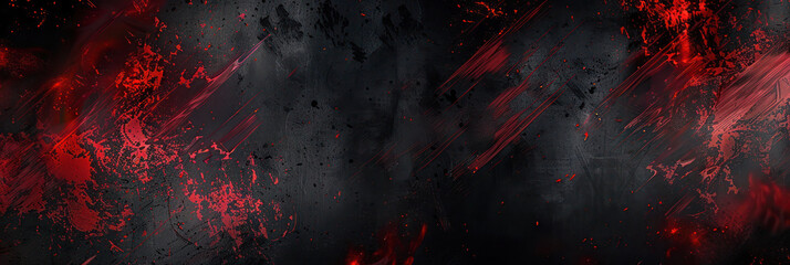 Dark Abstract Red and Black Texture. Abstract dark red and black texture with dynamic splashes and strokes creating a dramatic and intense composition.	