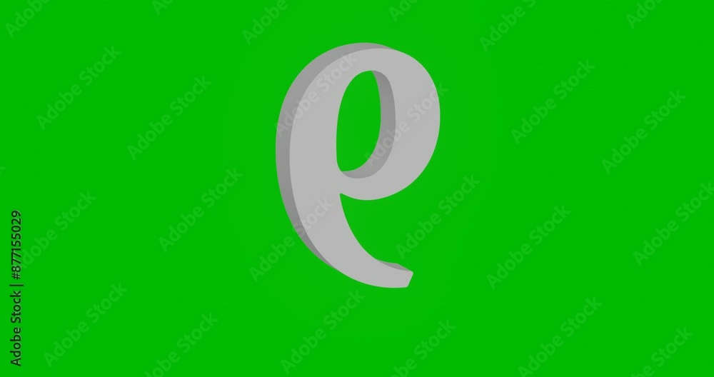 Poster animation of rotation of a white number nine symbol with shadow. simple and complex rotation. seamle