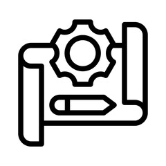 blueprint line icon
